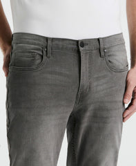 Men's Slim Fit Light Wash Grey Denim Pants