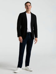 Slim Fit Solid Knit Blazer
