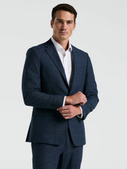Slim Fit Solid Linen Blend Suit Jacket