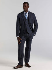 Linen Blend Herringbone Suit Jacket