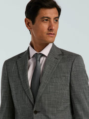 Skinny Fit Houndstooth Suit Jacket