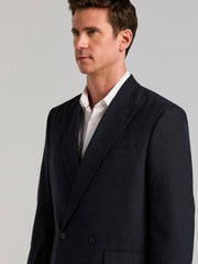 Stretch Double Breasted Suit Jacket