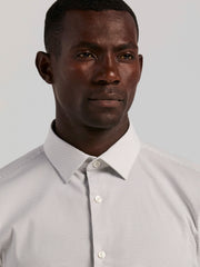 Slim Fit Dot Print Dress Shirt