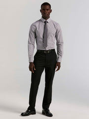 Slim Fit Gingham Cotton Dress Shirt
