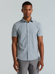 Slim Fit Cube Geometric Print Shirt