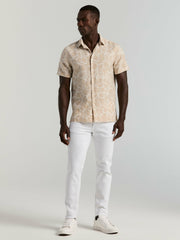 Linen Floral Print Shirt
