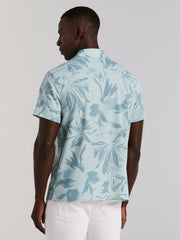Camp Collar Floral Print Soft Touch Shirt