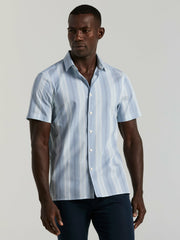 Multi Tonal Vertical Stripe Shirt