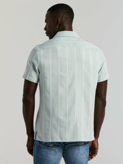 EcoVero™ Striped Camp Collar Shirt