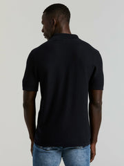 Short Sleeve Button Front Sweater