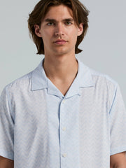 Textured Dobby Camp Collar Shirt