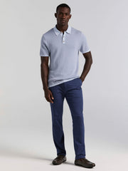 Cotton Modal Geo Polo Sweater