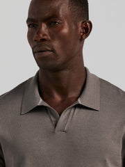 Tech Knit Open Collar Sweater Polo