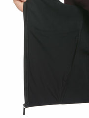 Solid Stretch Full-Zip Fleece Vest