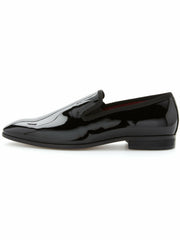 Men’s Patent Leather Slip-On Shoes - Formal & Sleek | Perry Ellis