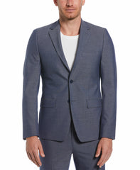 Skinny Fit Notch Lapel Iridescent Suit Jacket
