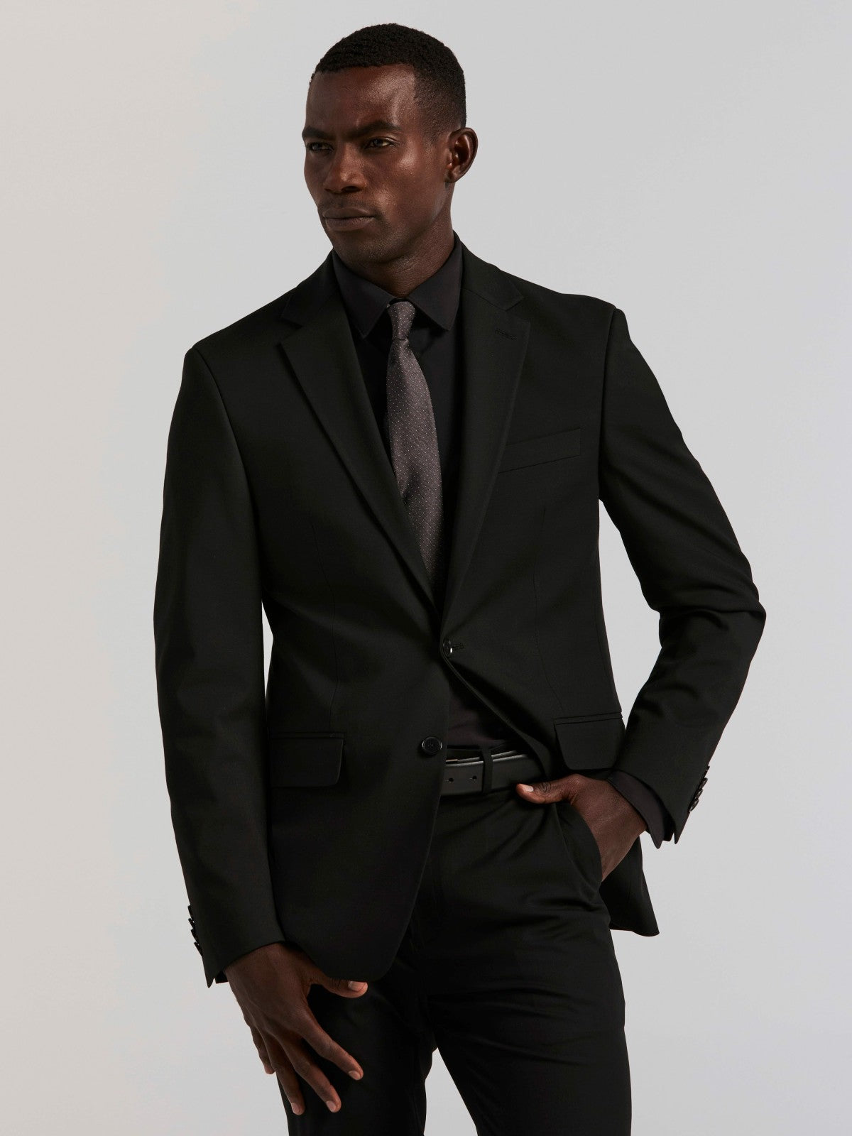 Slim Fit Gabardine Suit Jacket