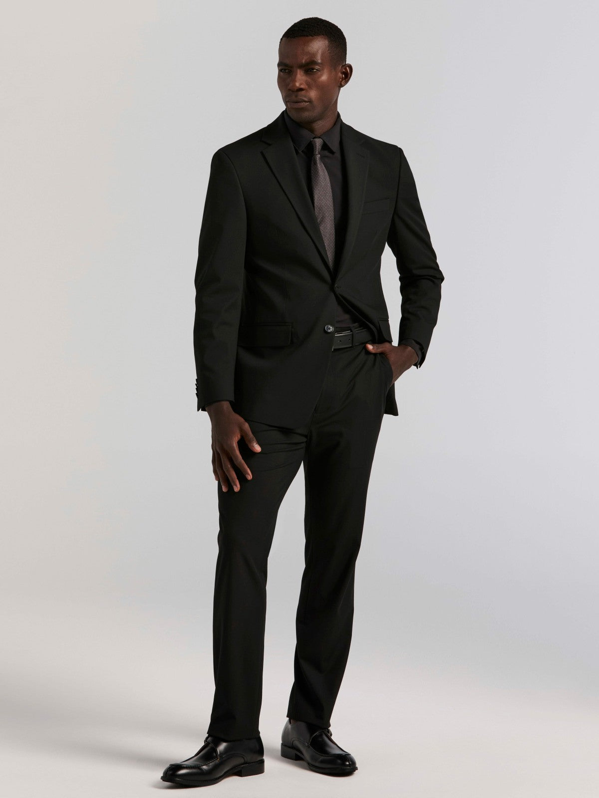 Slim Fit Gabardine Suit Jacket
