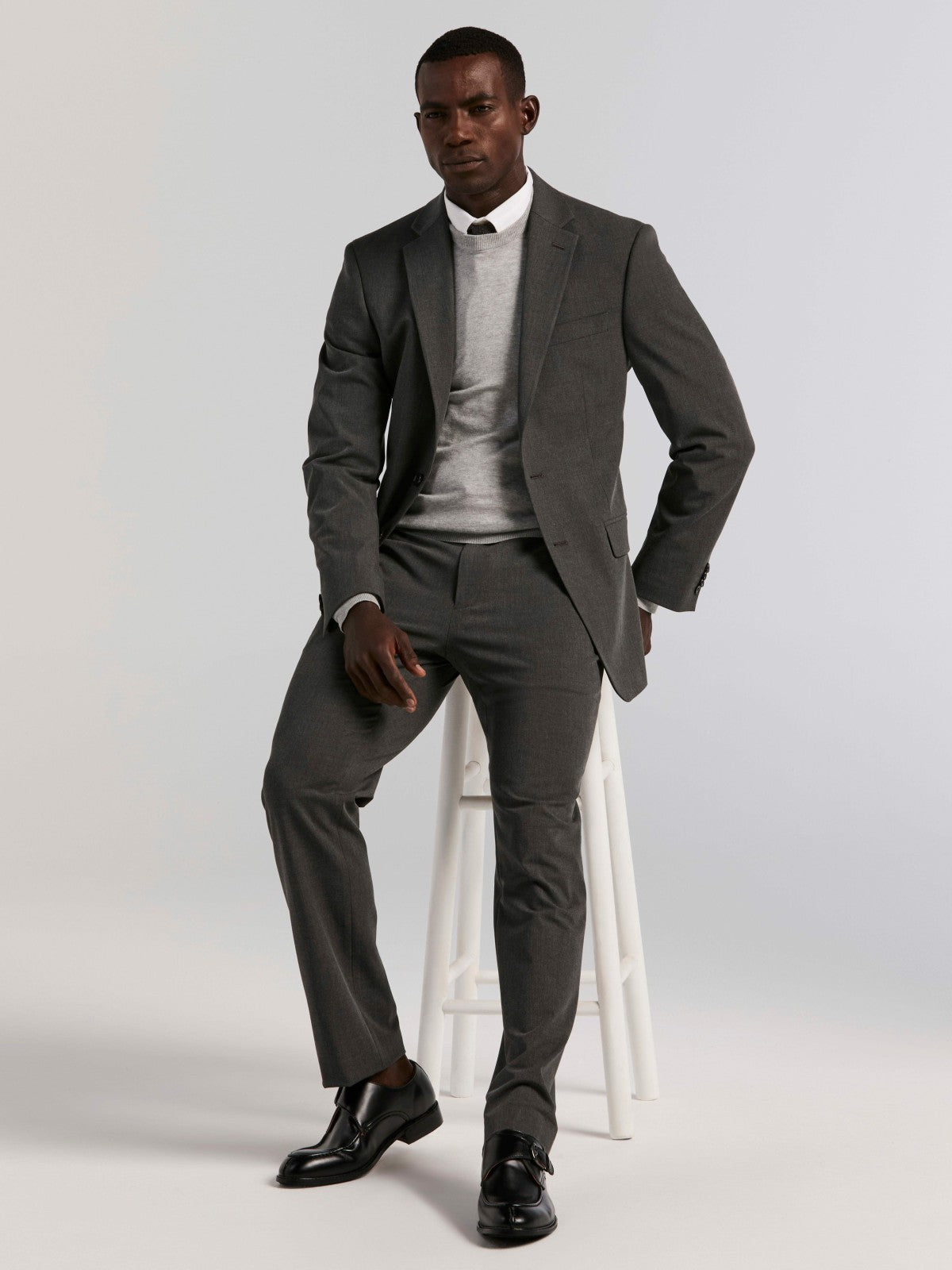 Slim Fit Gabardine Suit Jacket