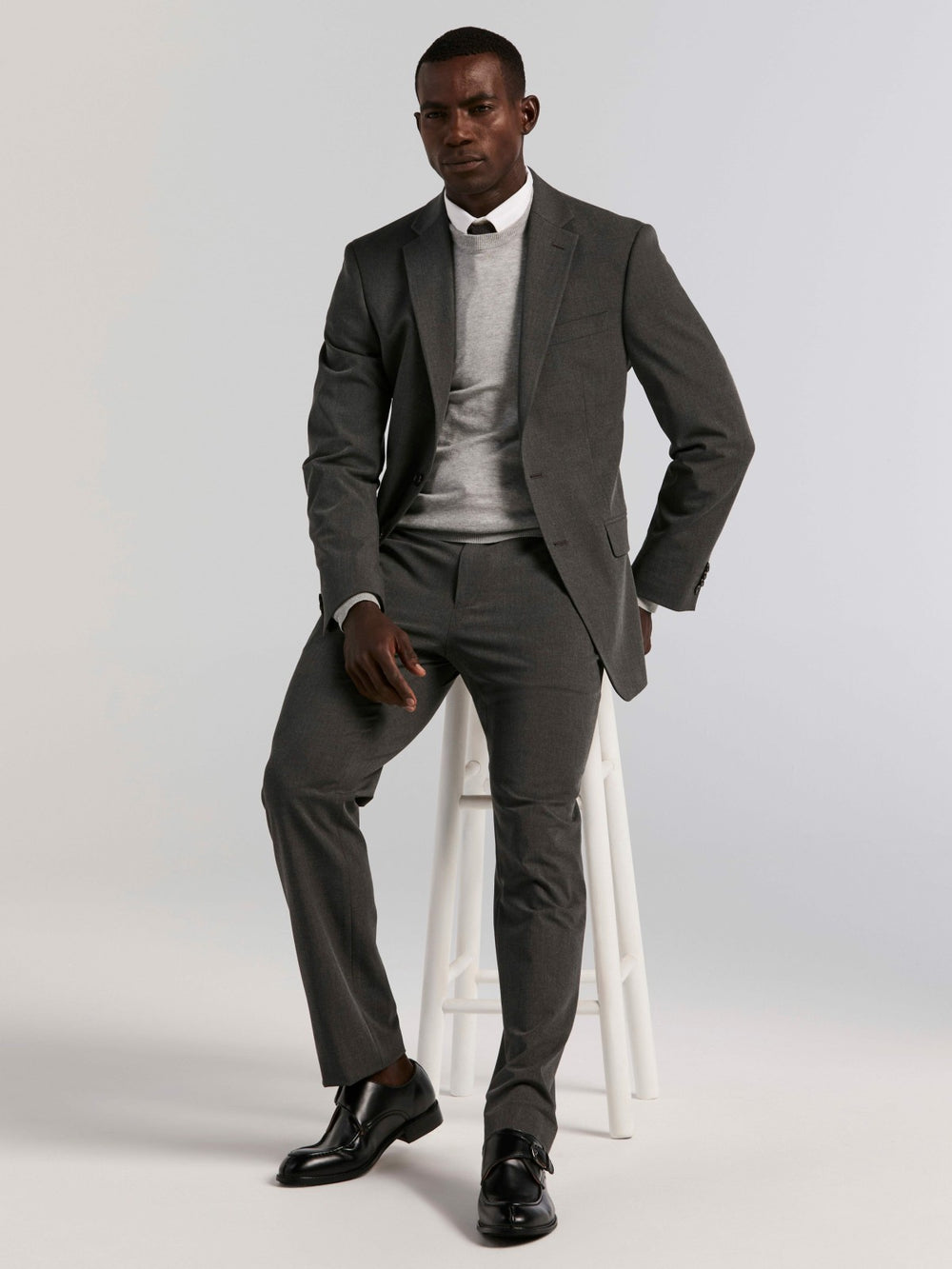 Slim Fit Gabardine Suit Jacket