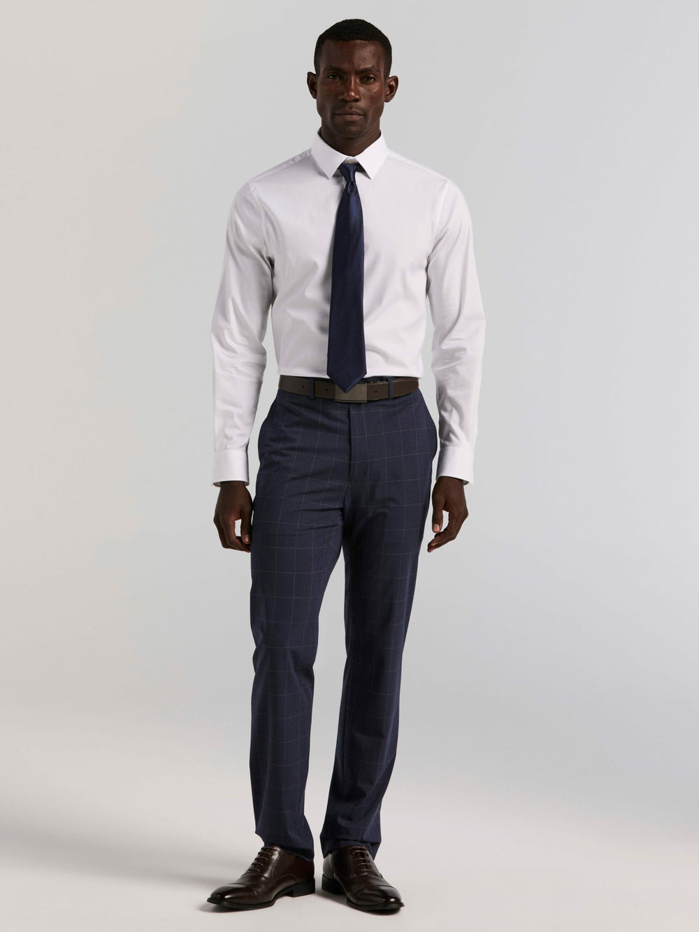 Cotton Blend Slim Fit Dress Shirt