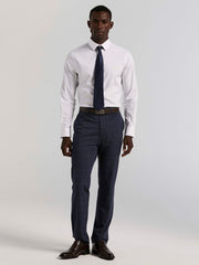 Cotton Blend Slim Fit Dress Shirt