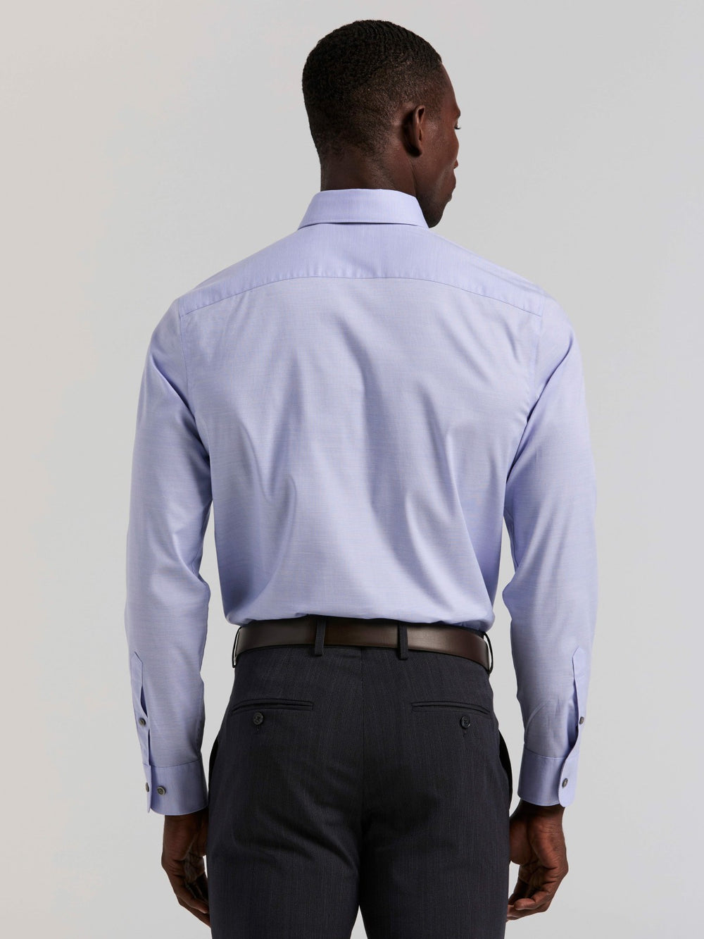 Cotton Blend Slim Fit Dress Shirt