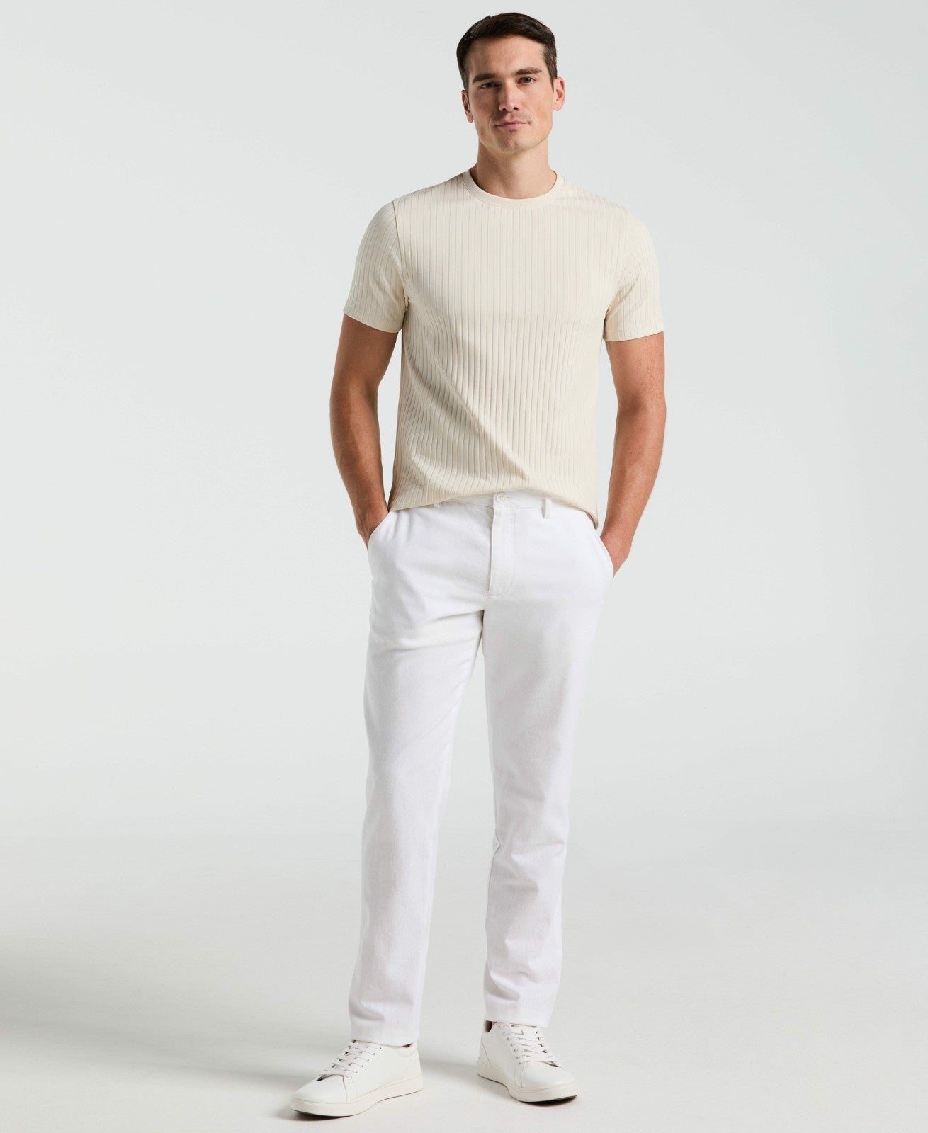 Men's Slim Fit Flat Front Chino Pant