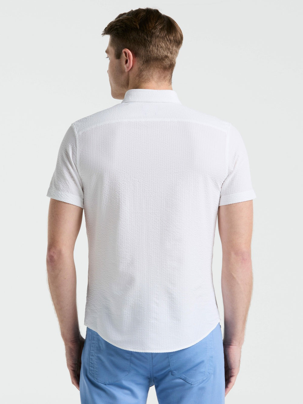 Stretch Seersucker Slim Fit Shirt