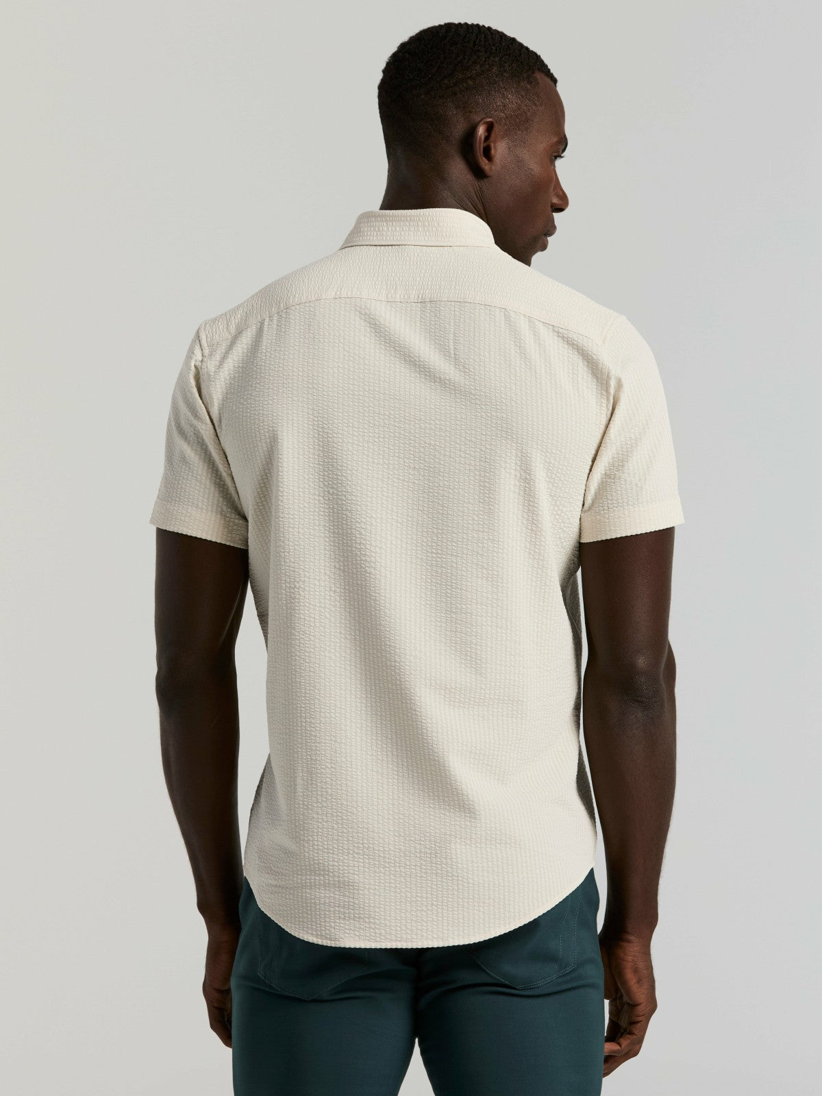 Stretch Seersucker Slim Fit Shirt