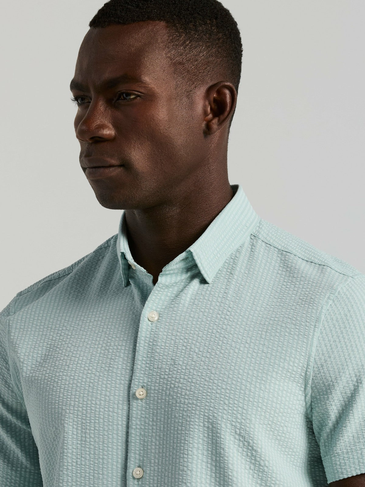 Stretch Seersucker Slim Fit Shirt