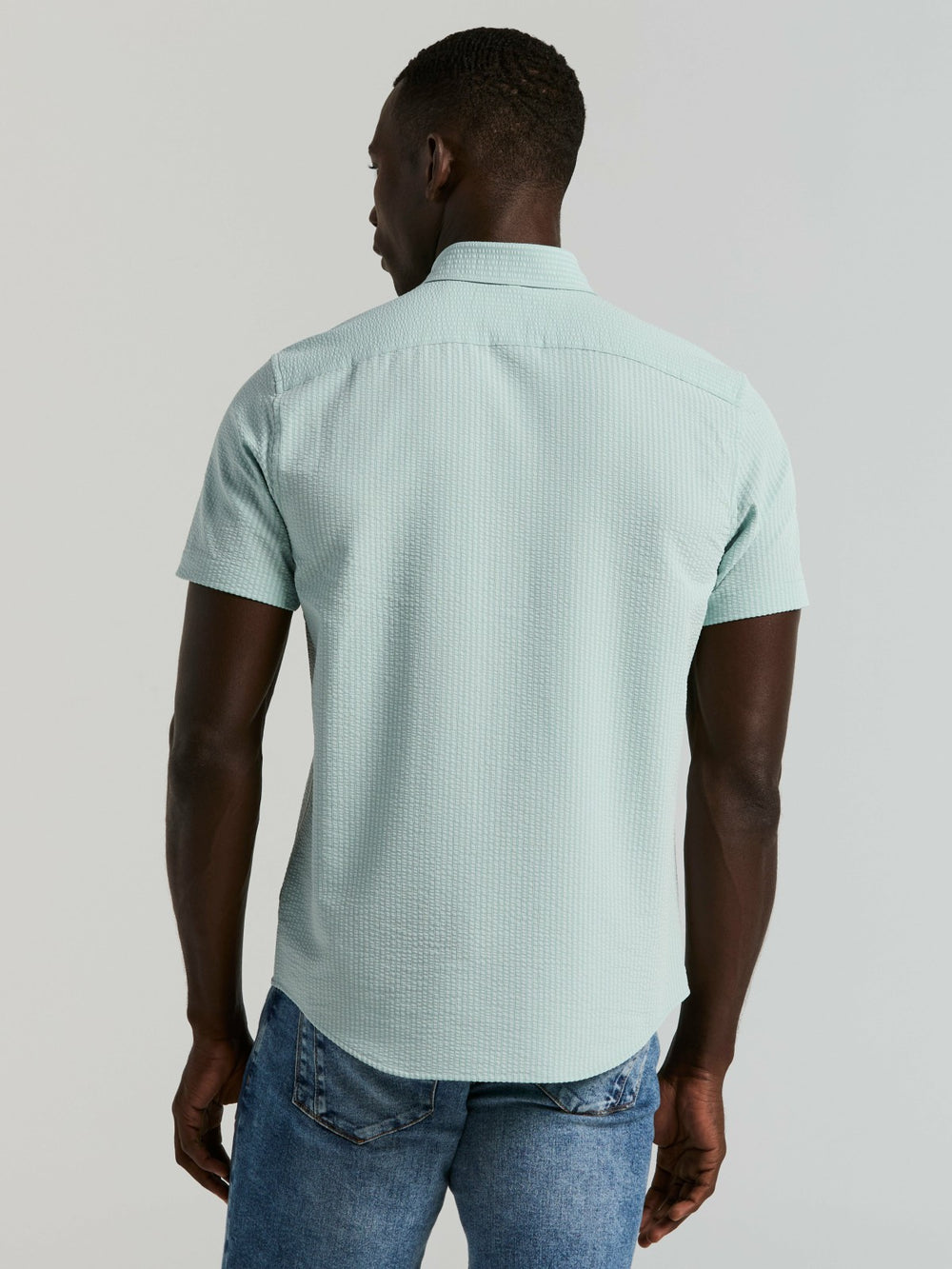 Stretch Seersucker Slim Fit Shirt