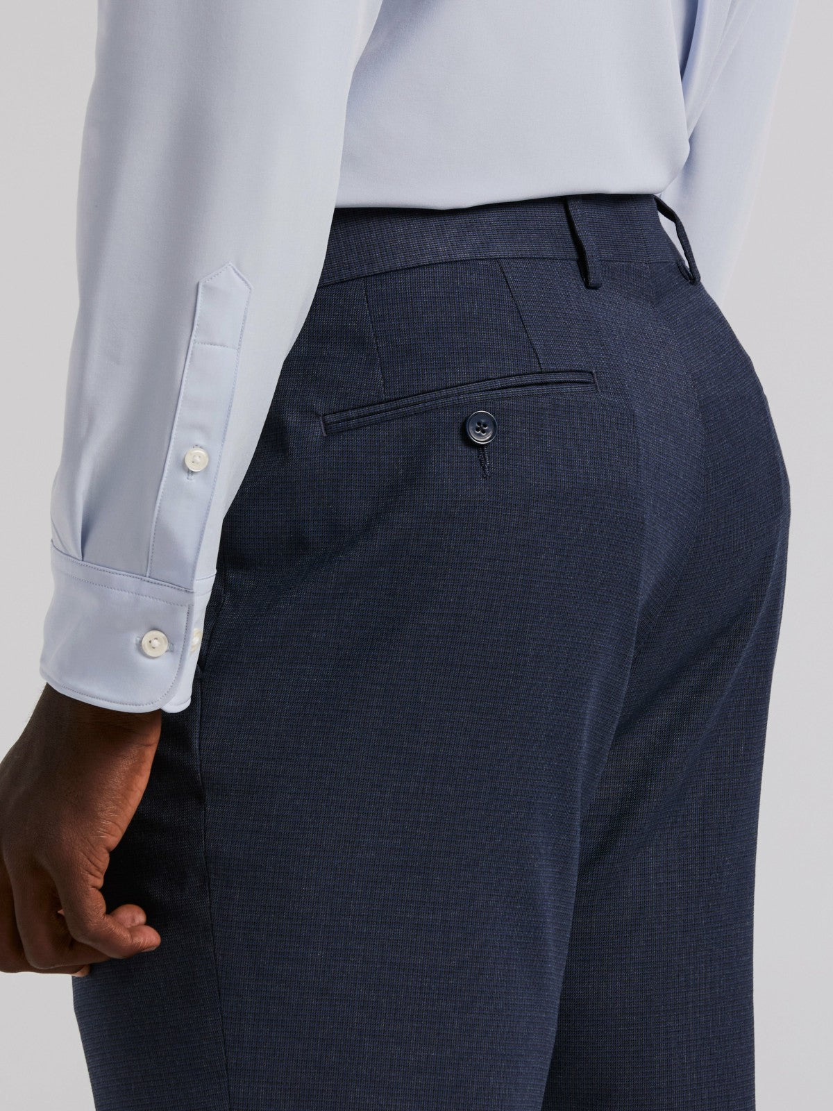 Slim Micro Print Suit Pant