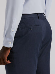 Slim Micro Print Suit Pant
