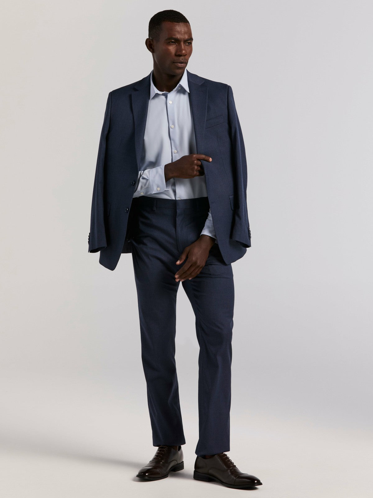 Slim Micro Print Suit Pant