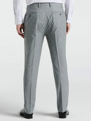 Slim Fit Solid Linen Blend Pant