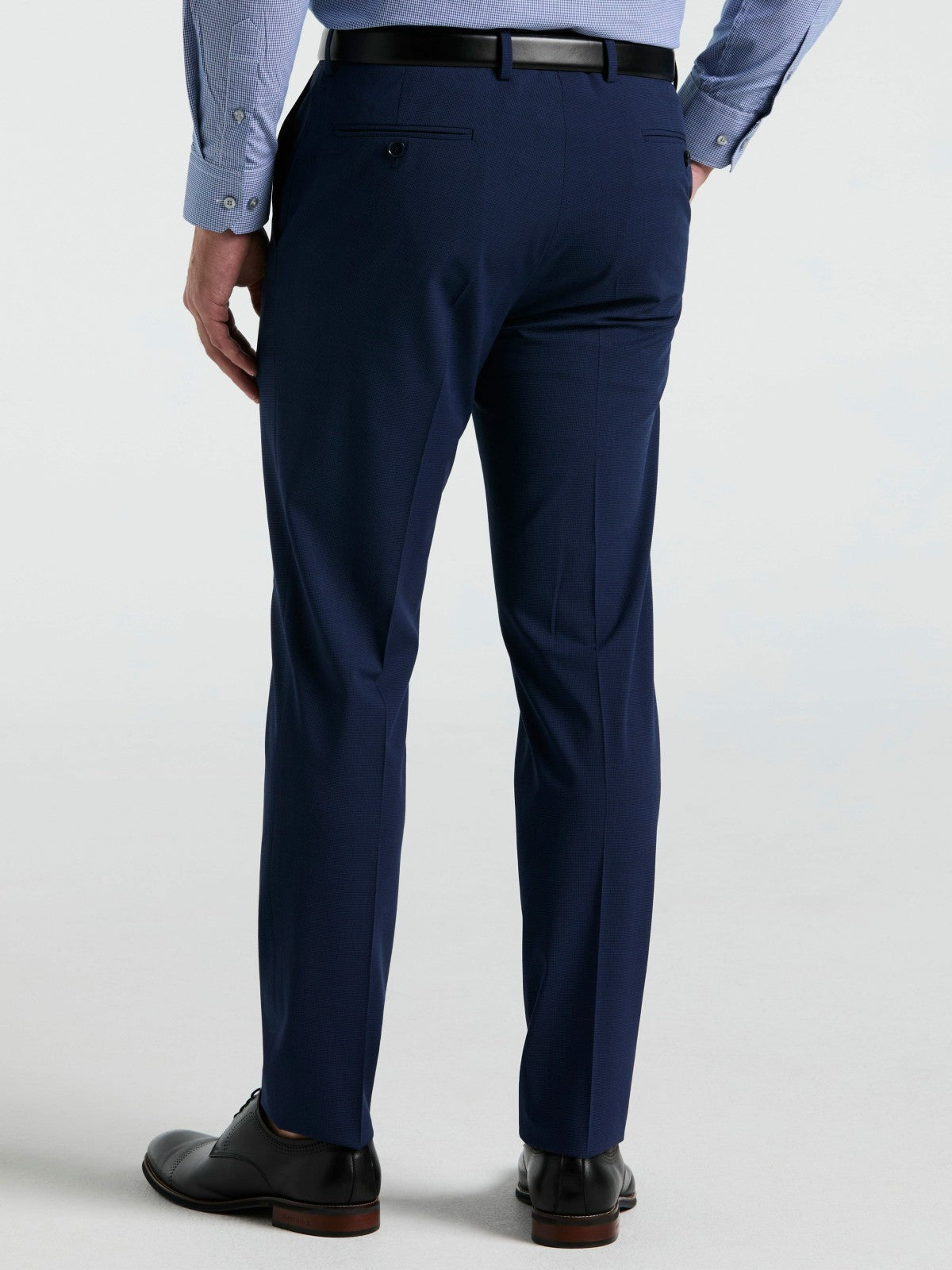 Skinny Fit Mini Houndstooth Suit Pant