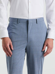 Slim Fit Plaid Print Suit Pant
