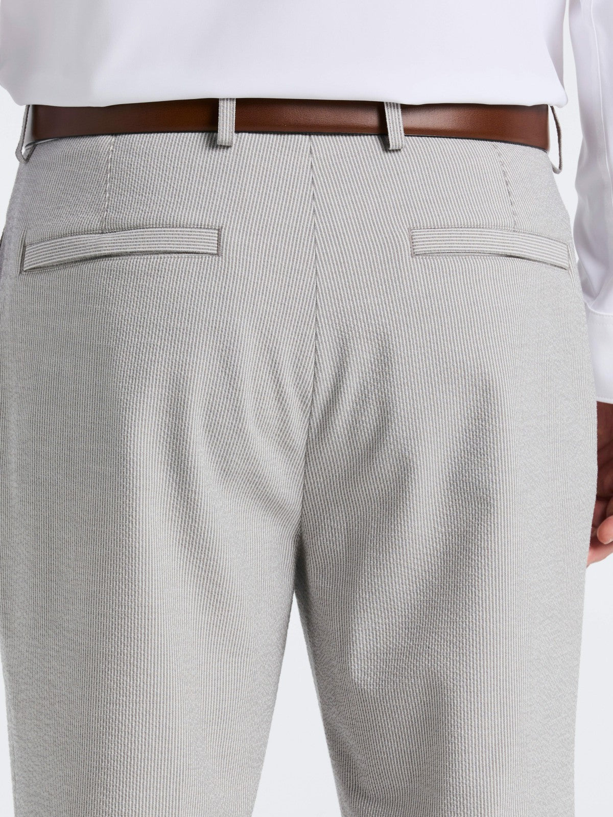 Slim Fit Seersucker Stripe Suit Pant