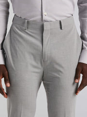 Slim Fit Mini Grid Pattern Suit Pant