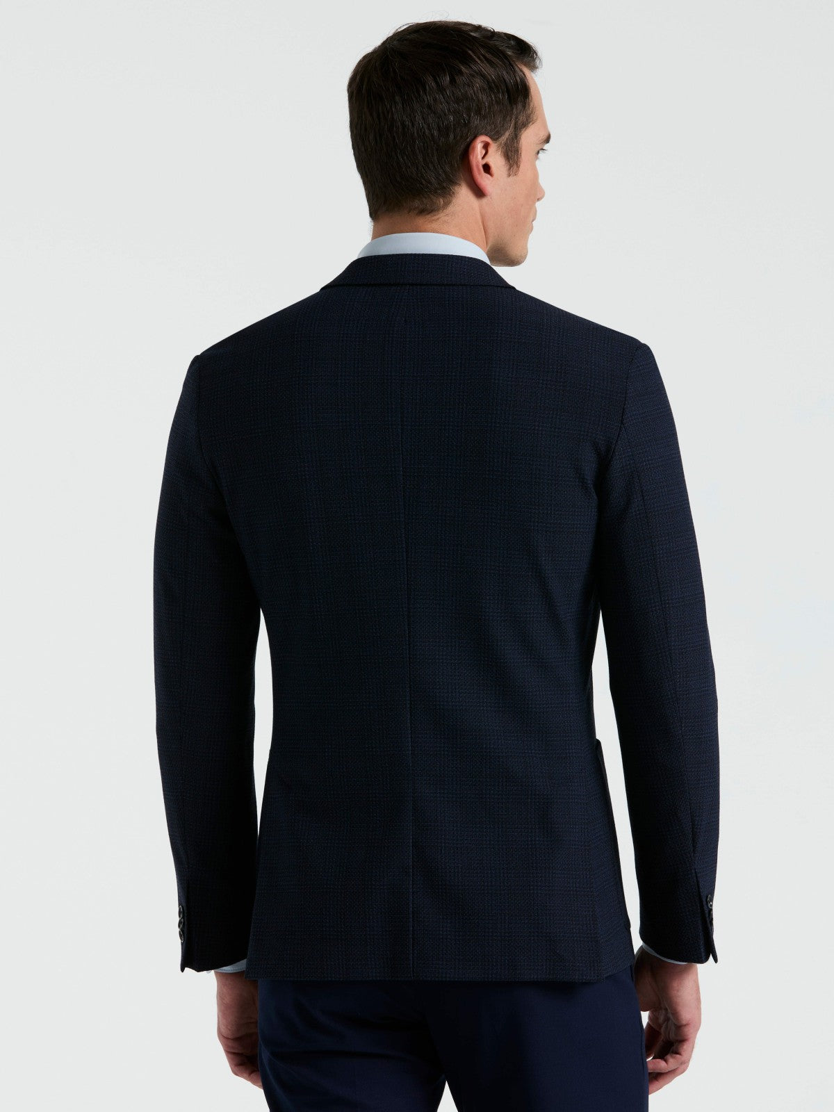 Slim Fit Textured Plaid Sportcoat