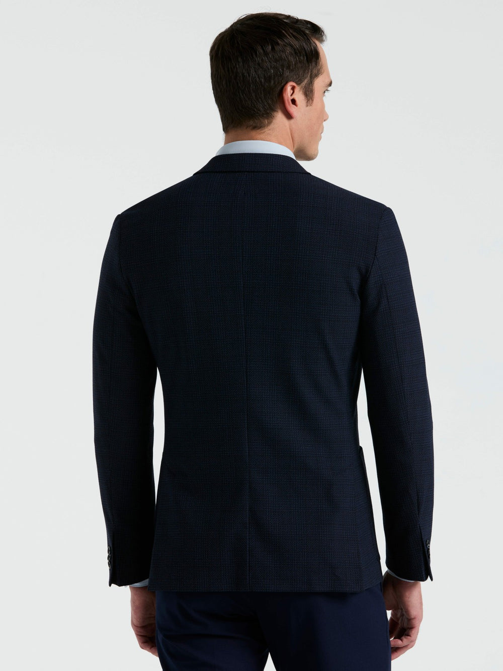 Slim Fit Textured Plaid Sportcoat