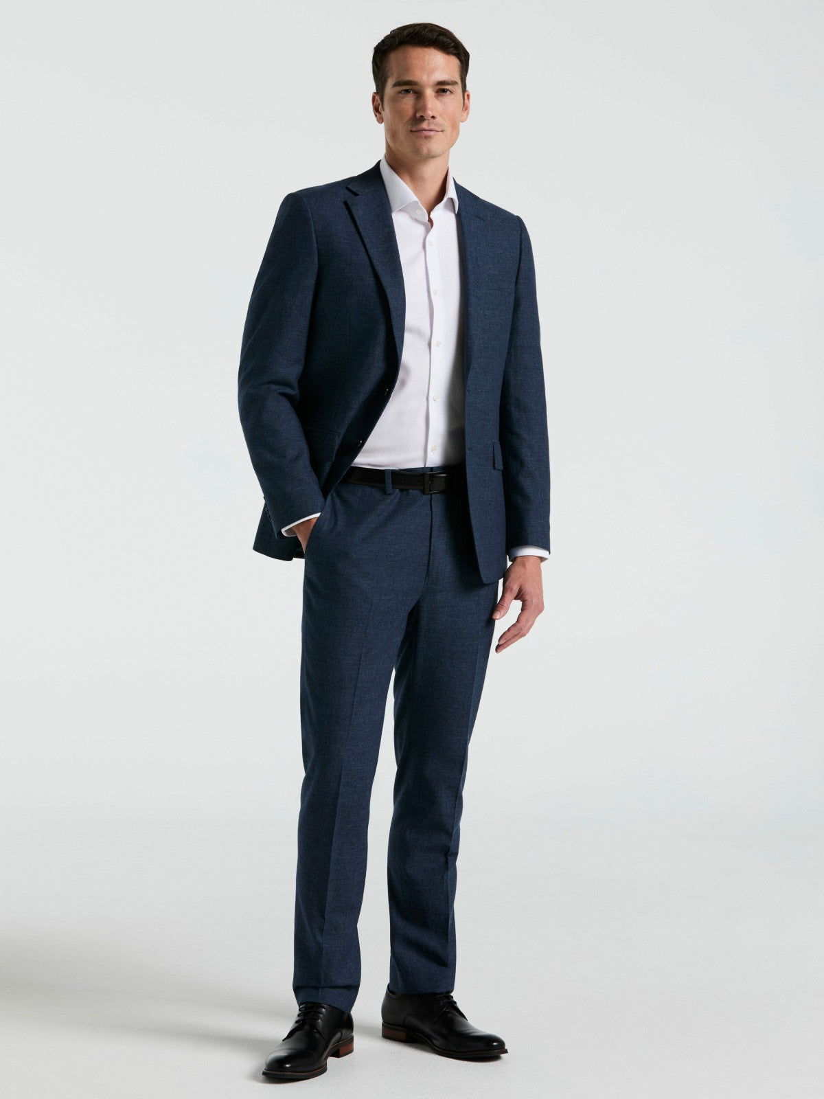 Slim Fit Solid Linen Blend Suit Jacket