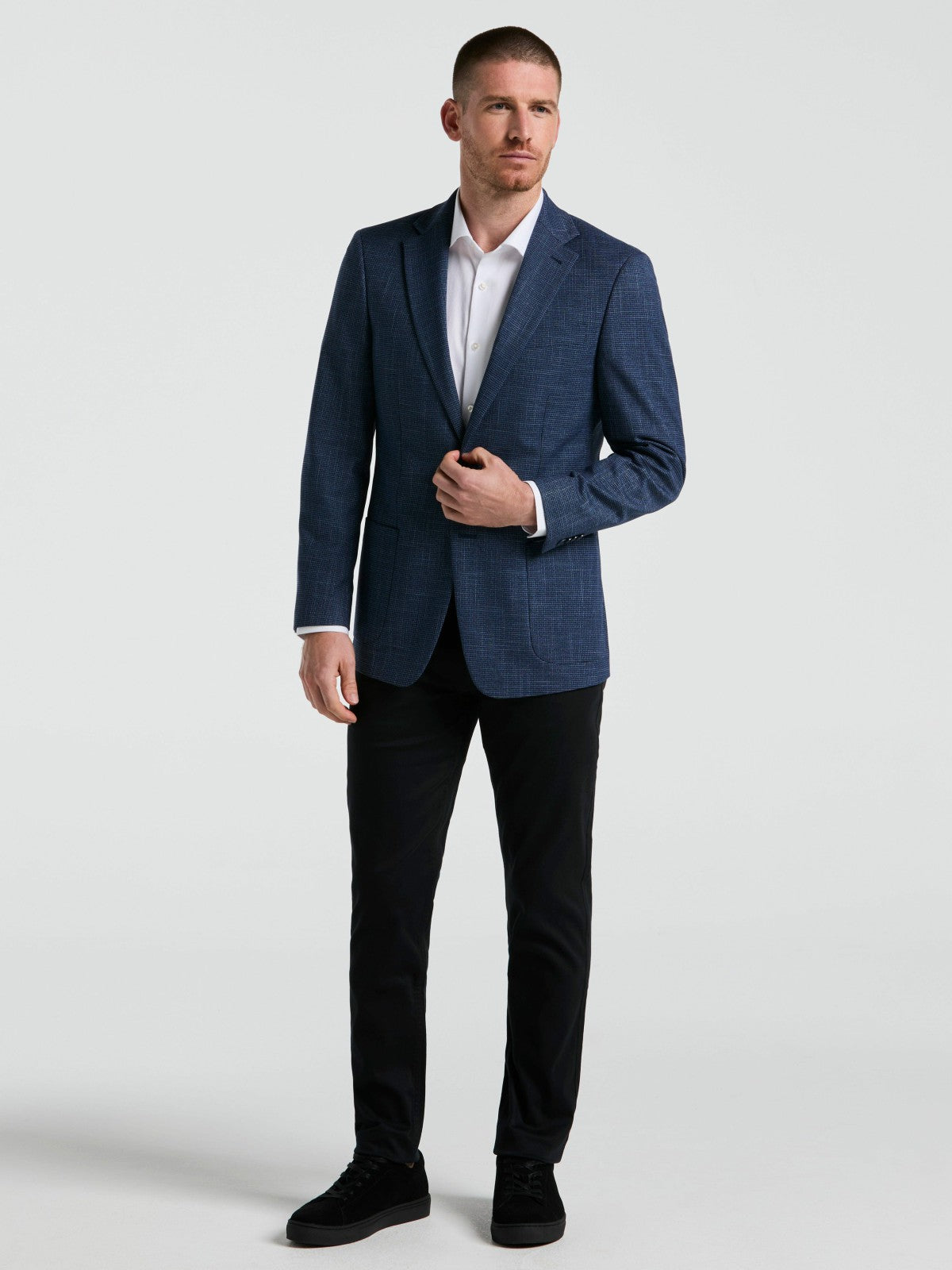 Mini Houndstooth Pattern Sportcoat