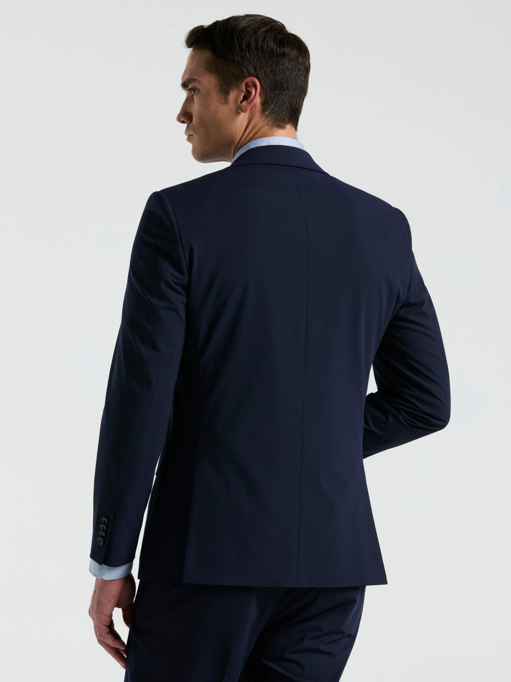 Slim Fit Pinstripe Suit Jacket