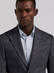 Plaid Knit Skinny Fit Sport Coat