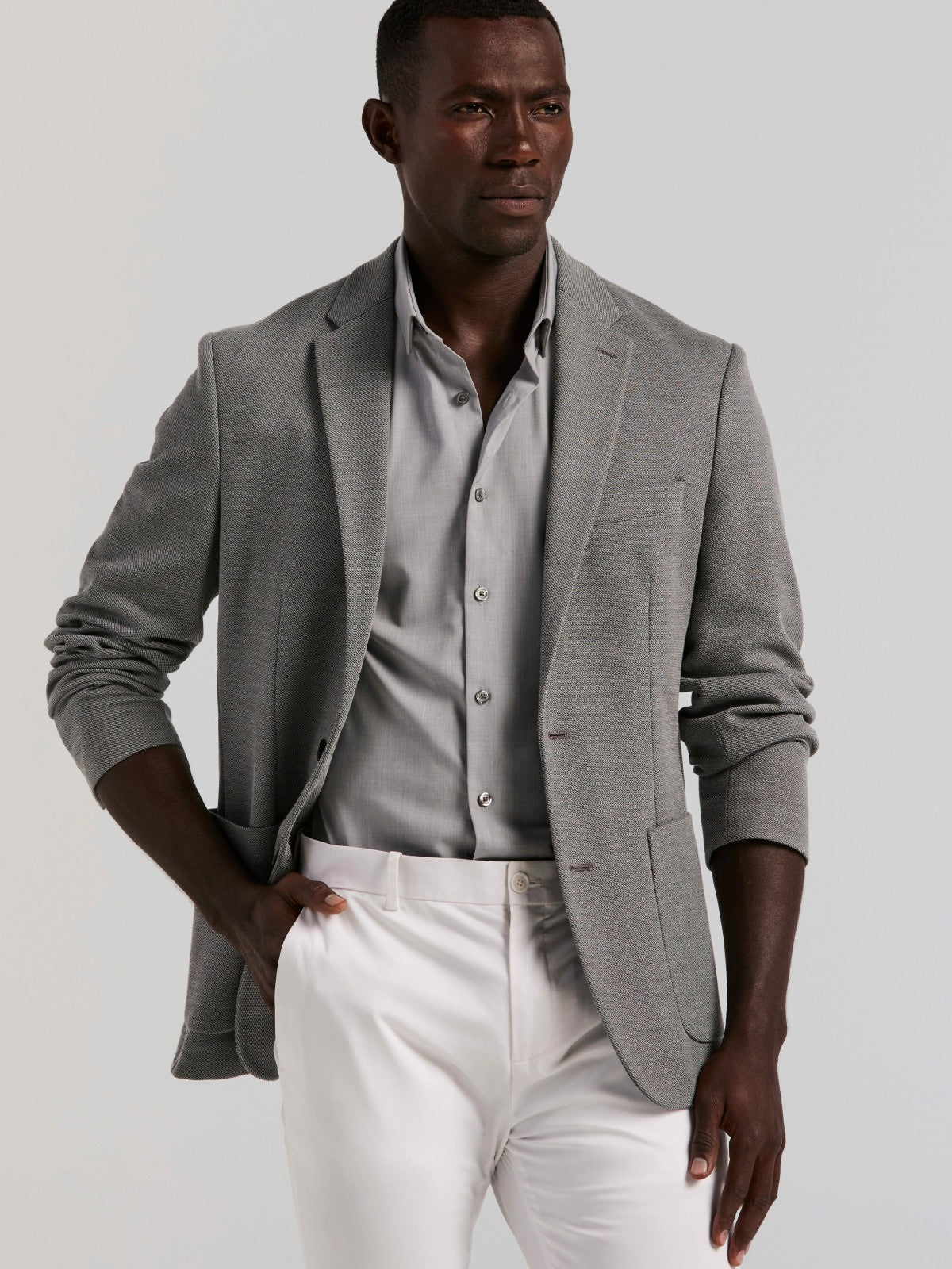 Slim Fit Unlined Textured Sportcoat