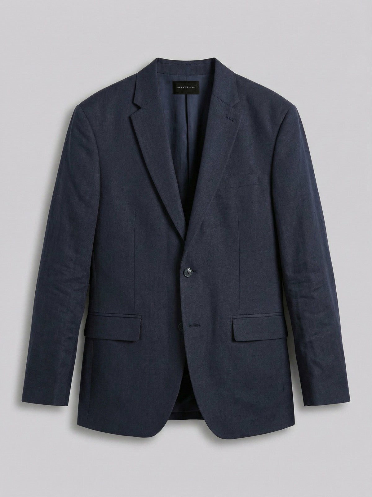 Linen Blend Herringbone Suit Jacket