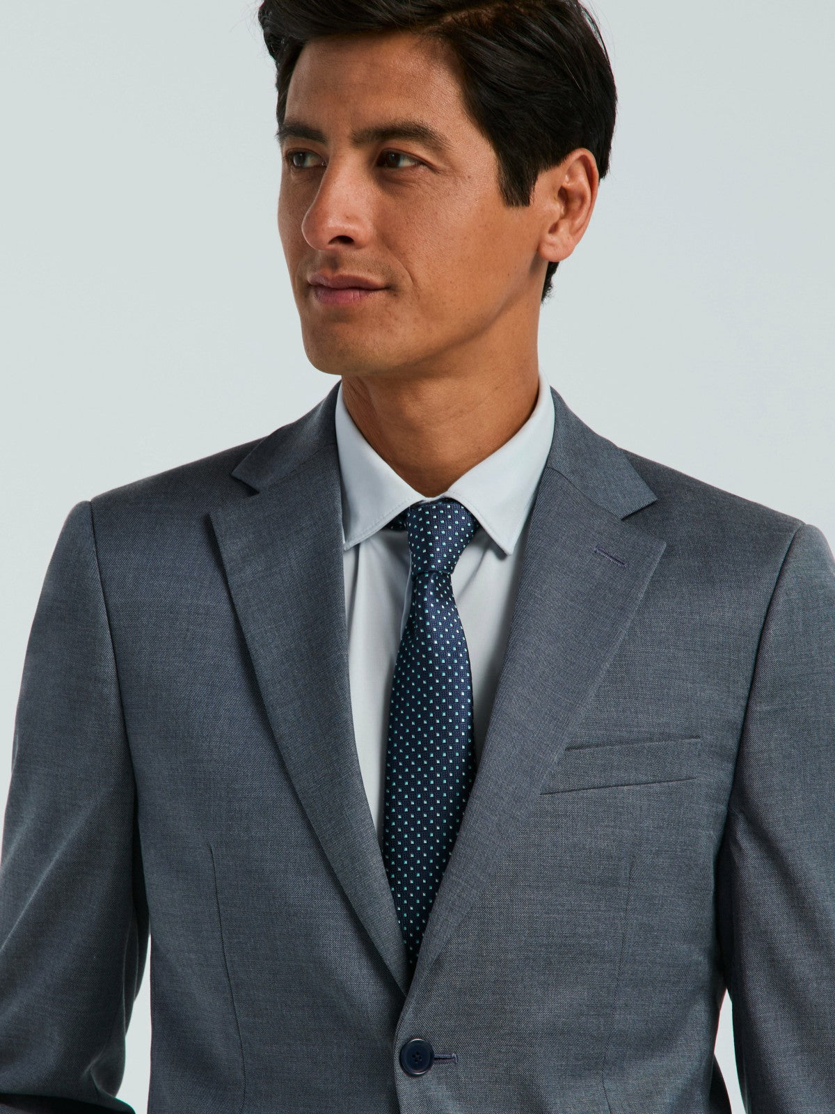 Skinny Fit Textured Suit Jacket