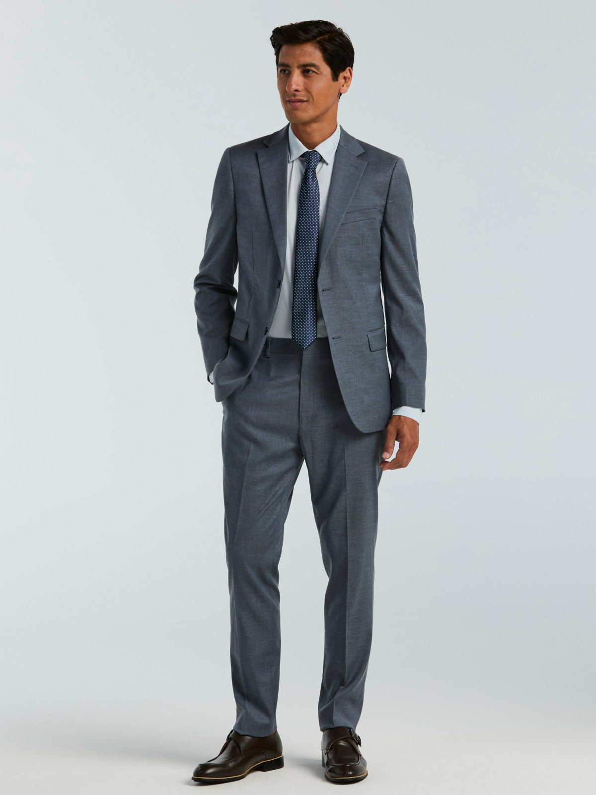 Skinny Fit Textured Suit Jacket